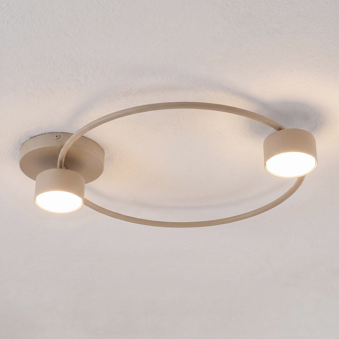 Plafonnier Lucio 2 lumières beige