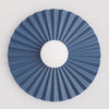 Applique murale Umbra bleue, verre blanc, P 35 cm