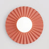 Applique murale Umbra corail, verre blanc, P 25 cm