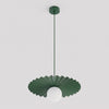 Suspension Umbra verte, verre blanc