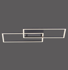 Plafonnier Iven noir, L 60,5 cm