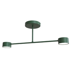 Plafonnier Halo 2 lumières vert