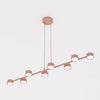 Suspension Megara 8 lumières corail