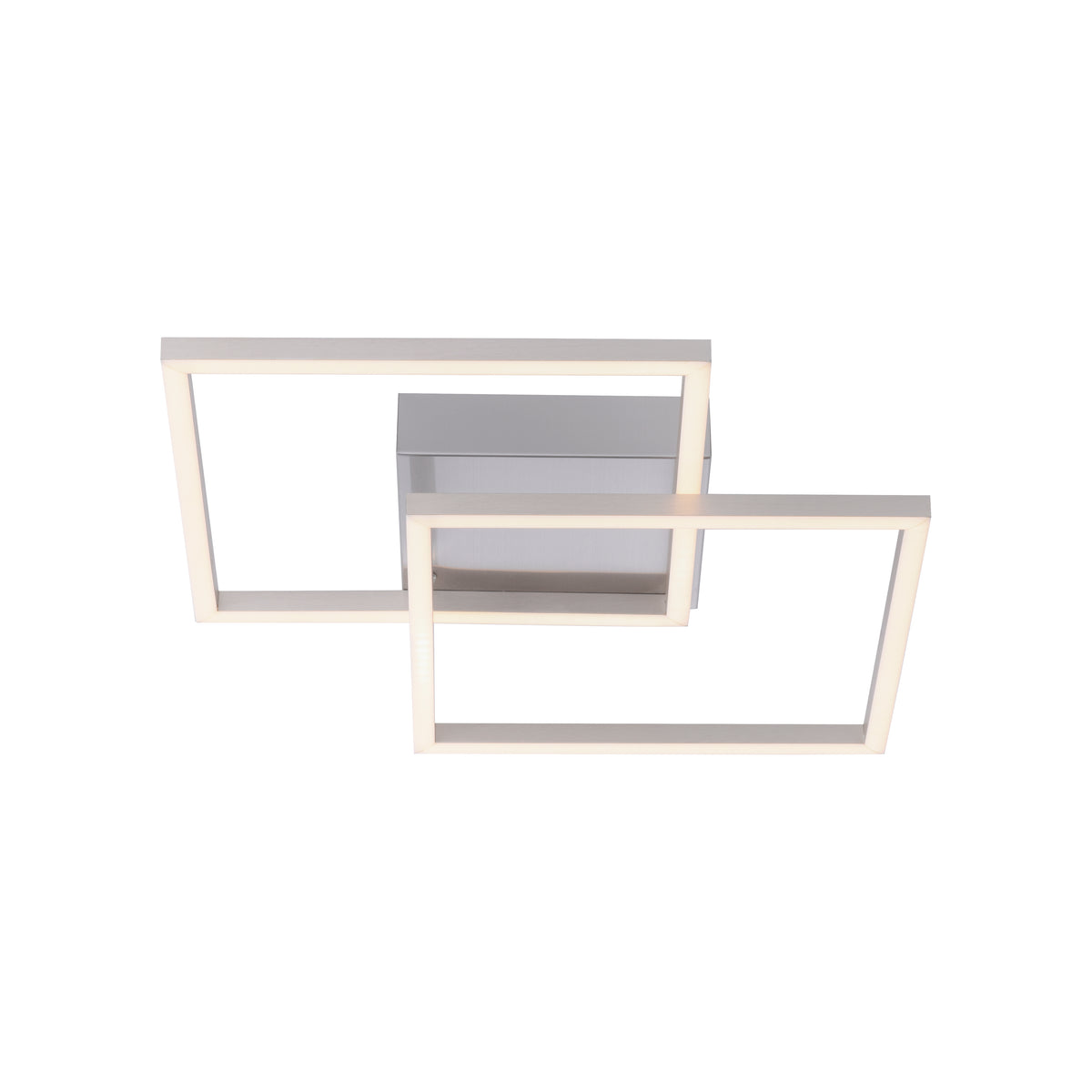 Plafonnier Iven acier, L 35,9 cm
