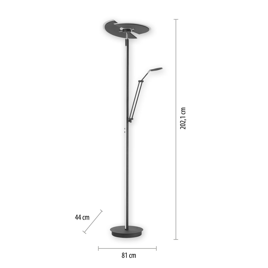 Lampadaire Pure-Mutil anthracite