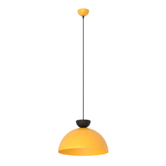 Hängeleuchte Lunaro, 1-flammig, schwarz und orange