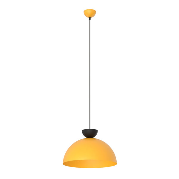 Hängeleuchte Lunaro, 1-flammig, schwarz und orange