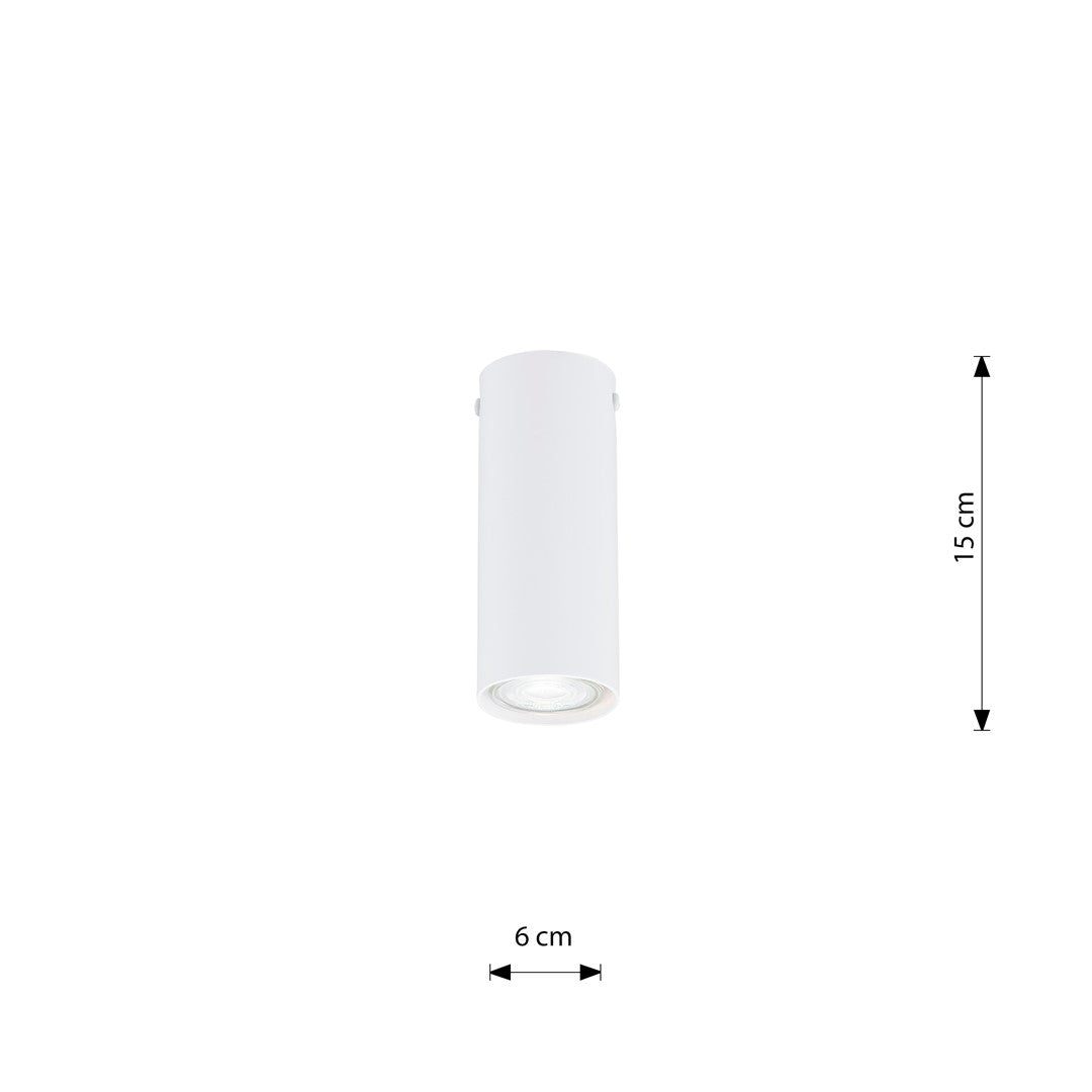 Tecno Deckenleuchte 1-flammig weiß, Größe S