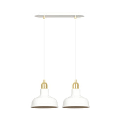Suspension Ibor 2 lumières blanche