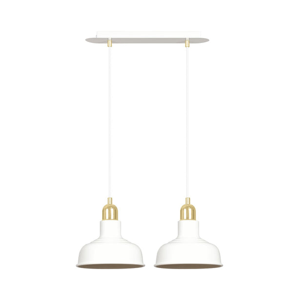 Suspension Ibor 2 lumières blanche