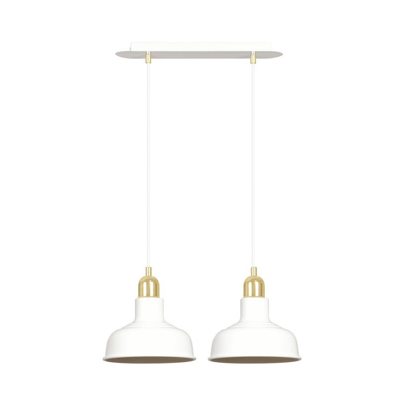 Suspension Ibor 2 lumières blanche