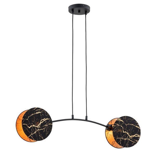 2-flammige Pendelleuchte, Marmor