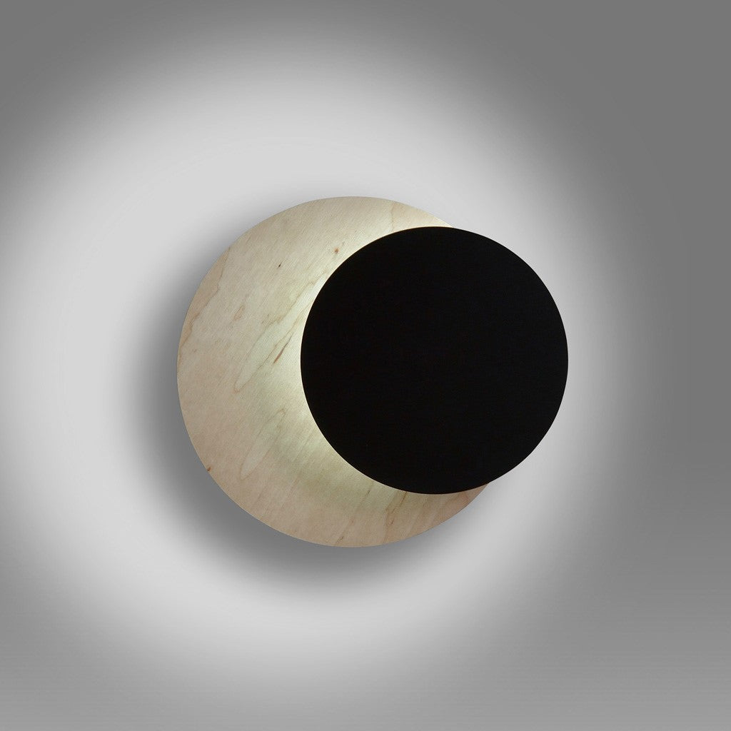 Wandleuchte Circle schwarz, Ausführung B