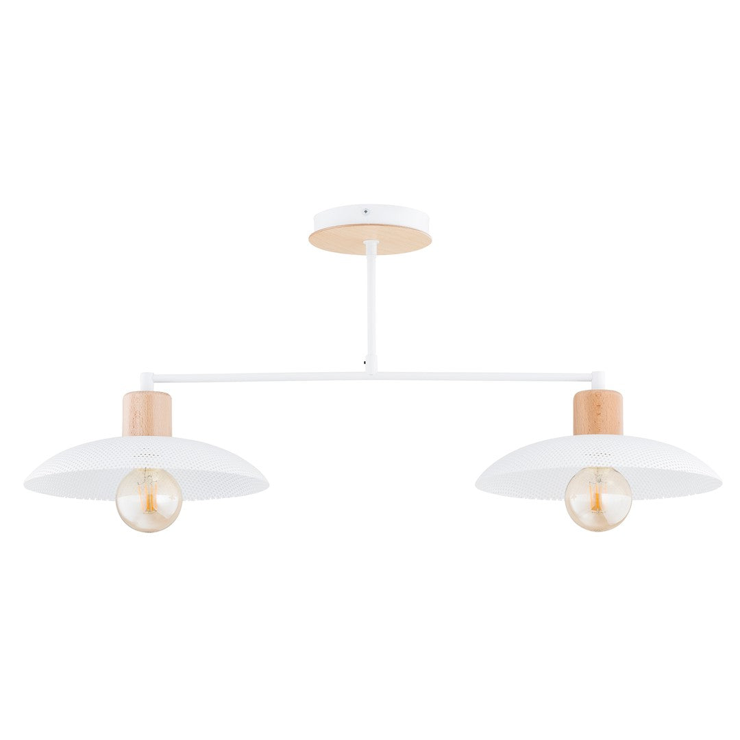Même suspension présentée seule, légère variation d'angle sur fond blanc neutre