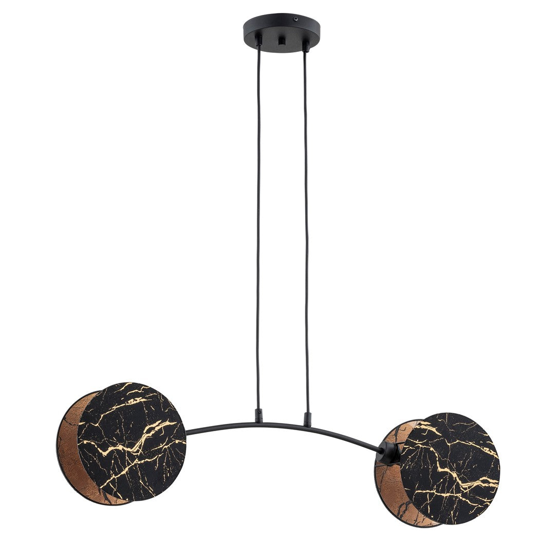 2-flammige Pendelleuchte, Marmor