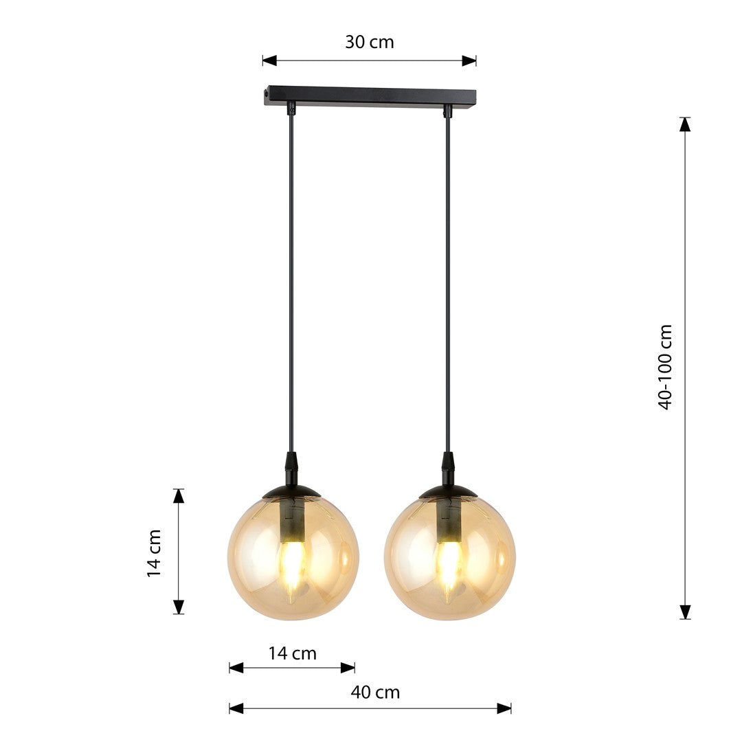Schéma coté indiquant largeur 30 cm, hauteur réglable 40 à 100 cm