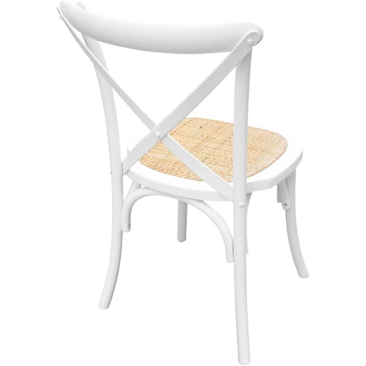 2 Chaises Bistrot Bois Rotin | Roh - Designix Chaises