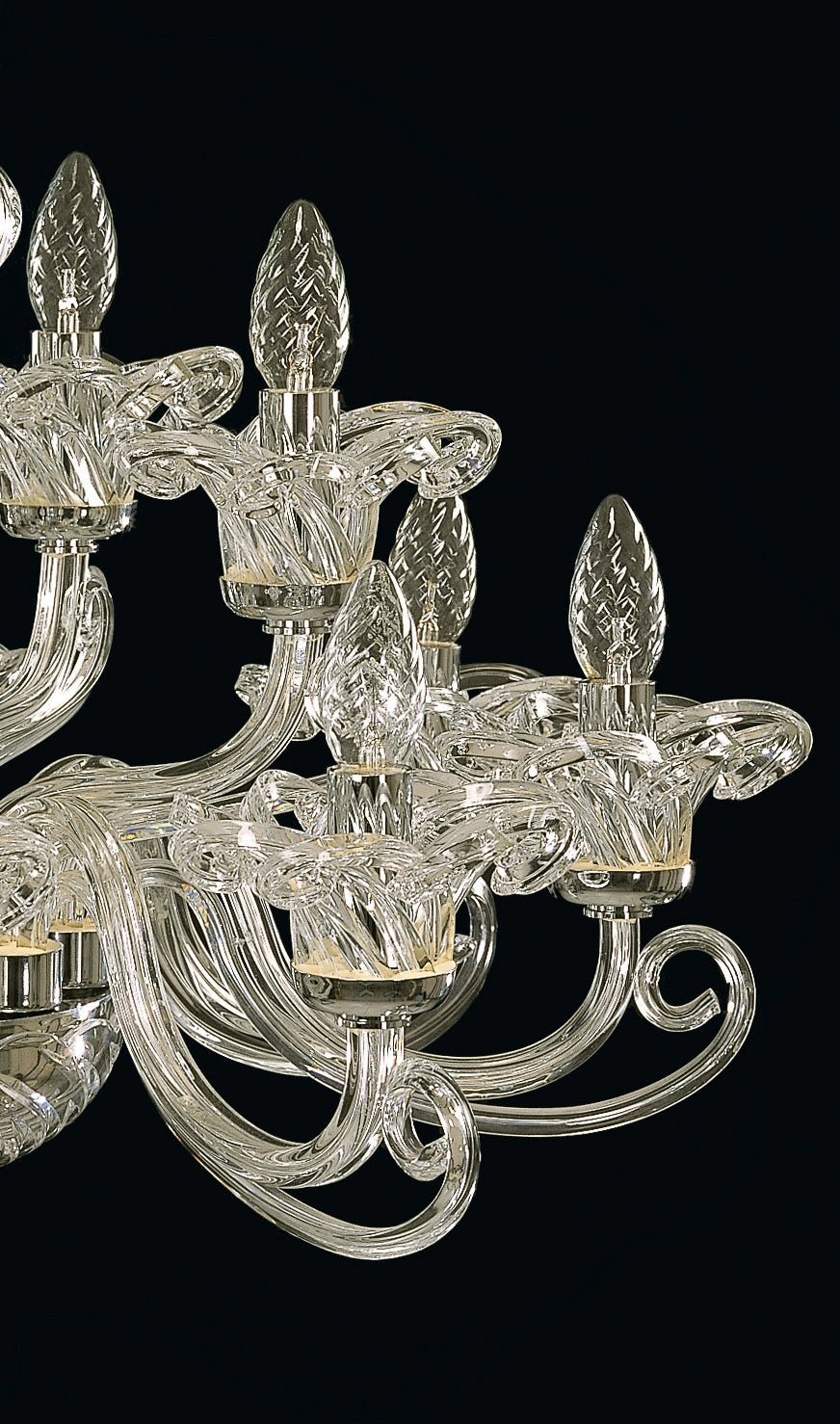 Lustre en verre transparent EL4001200