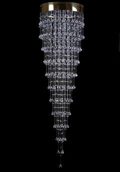 Spiral-Kristall-Hängeleuchte L449CE