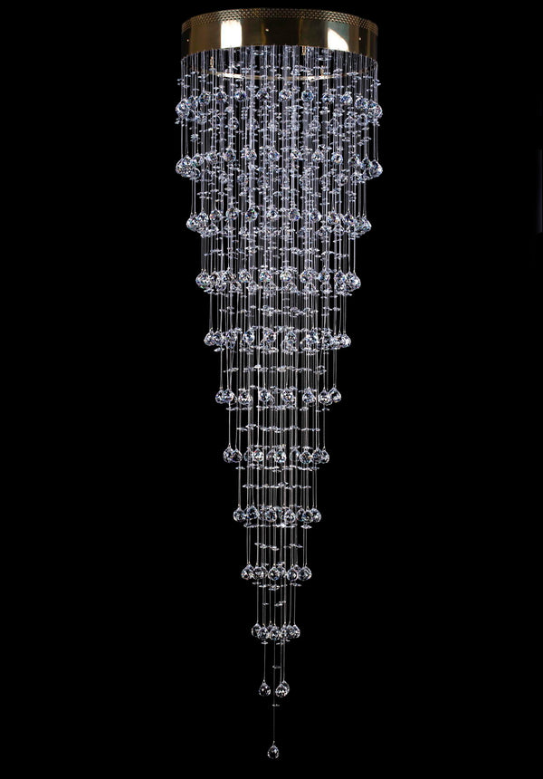 Spiral-Kristall-Hängeleuchte L449CE