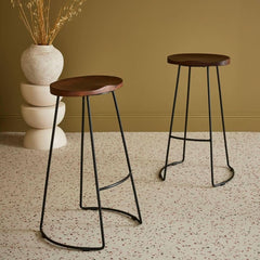 2 Barhocker Mangoholz | Flot