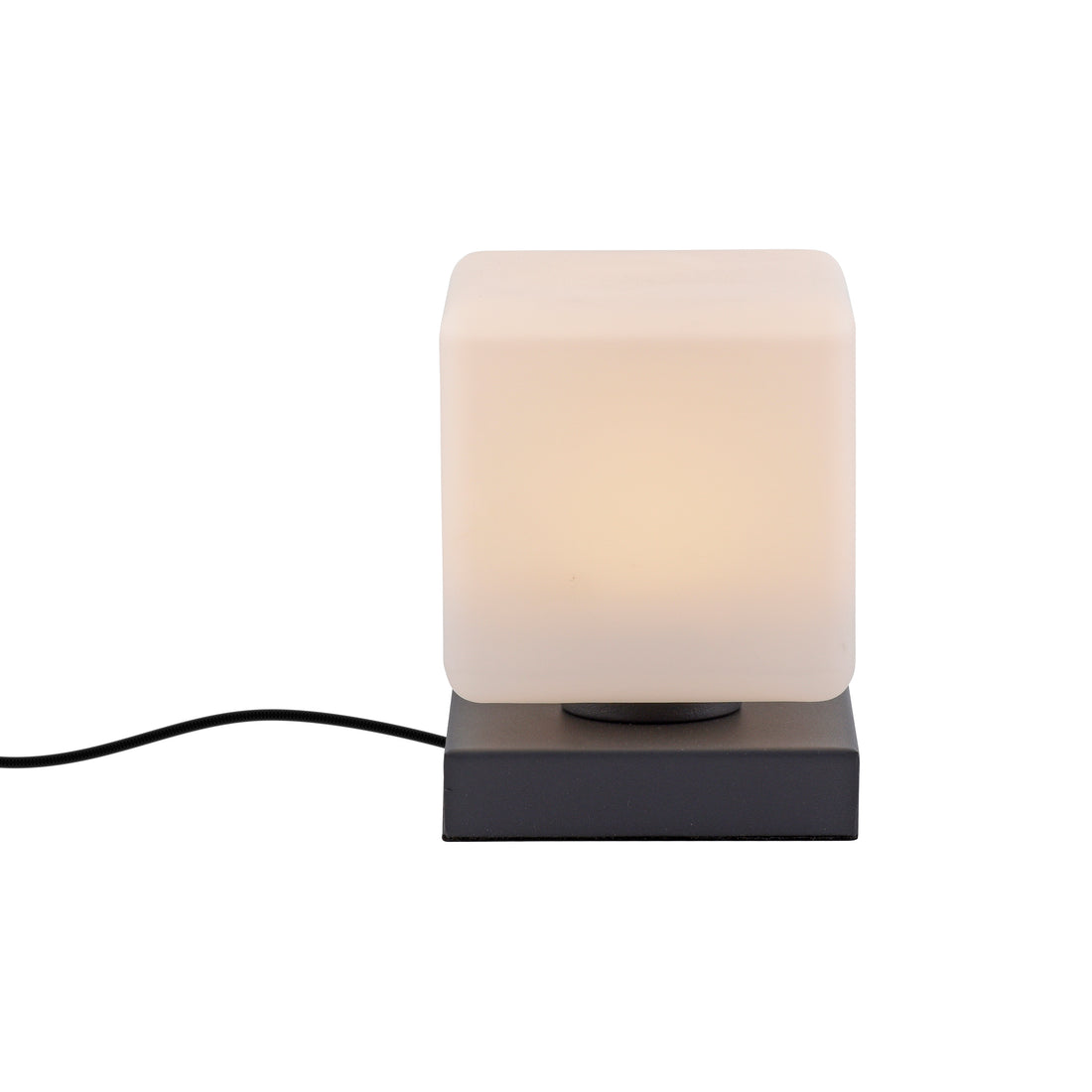 Lampe à poser Dadoa anthracite, verre
