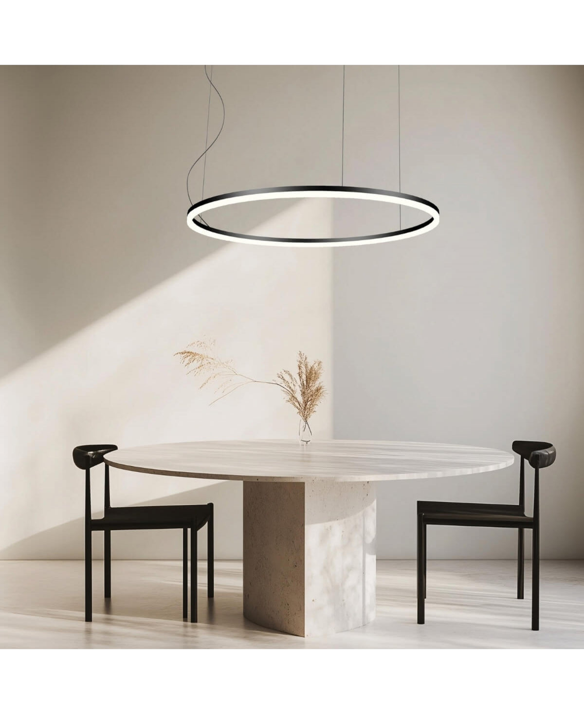 Suspension ZAMBELIS D1200 83W Dimmable DESIGN Noir Mat 20264
