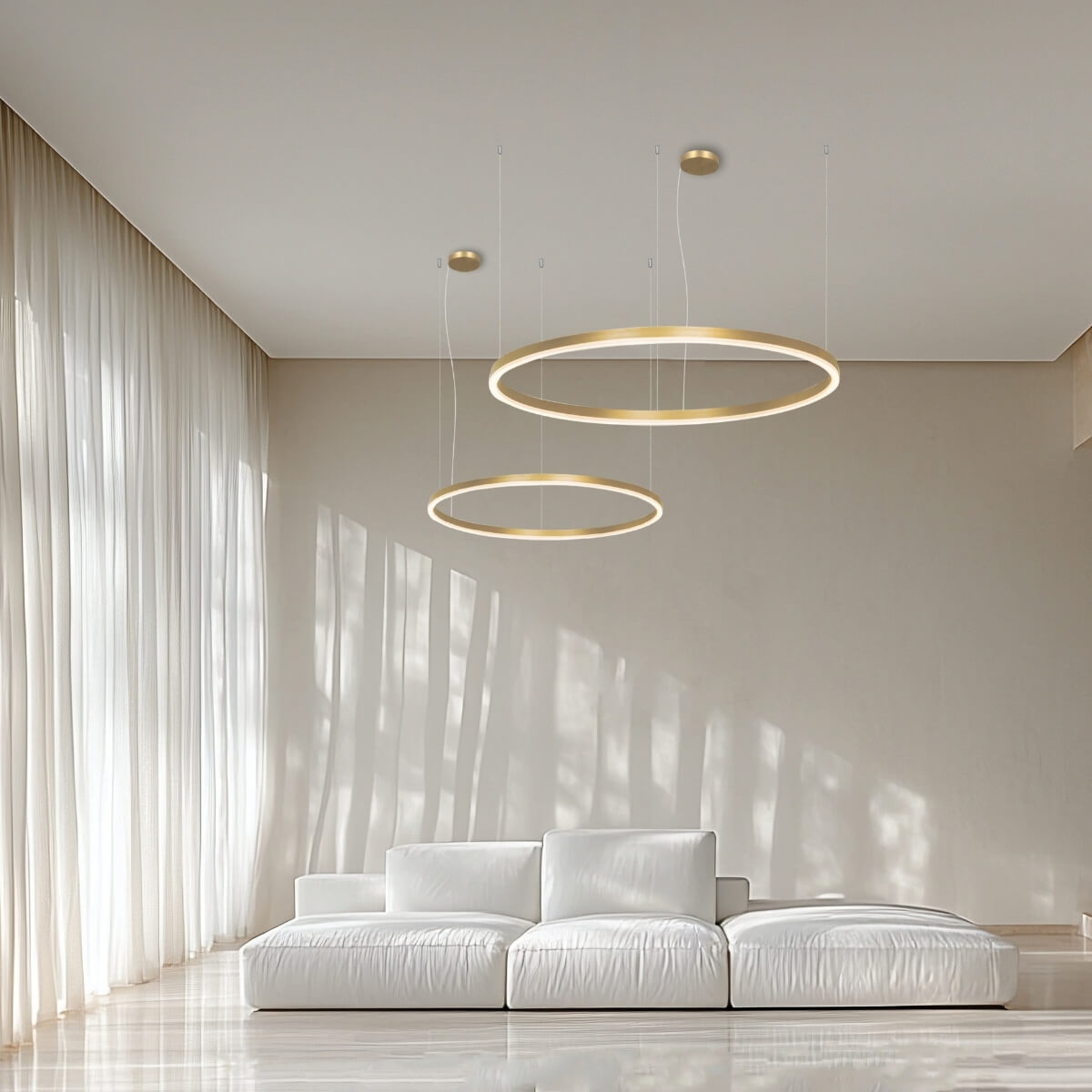 Suspension ZAMBELIS D600 42W Dimmable DESIGN Or Mat 22239