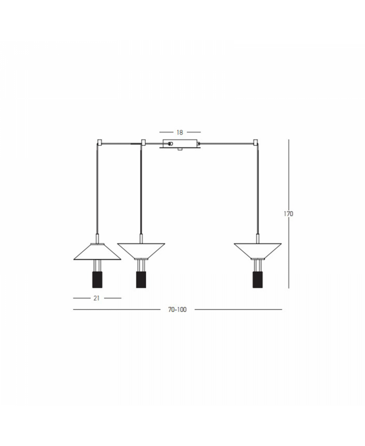 Suspension ZAMBELIS 28W Dimmable Direct/Indirect DESIGN Noir Mat 23200