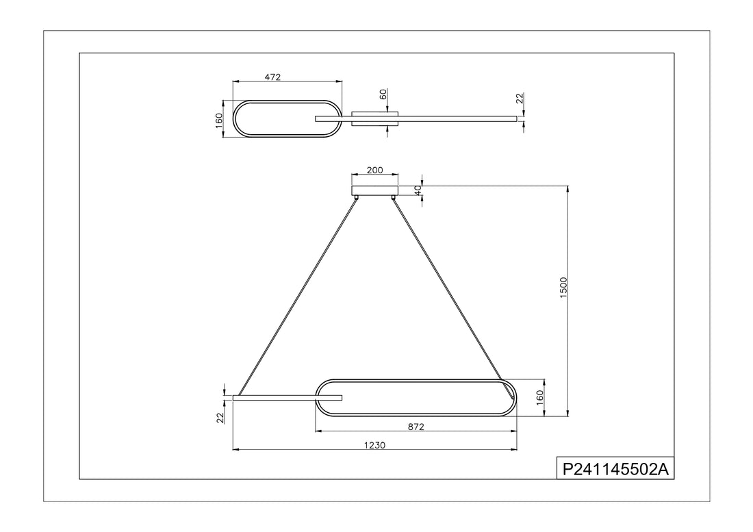 Suspension luminaire | Ravon Dorée