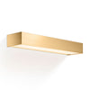Applique murale LED Box en laiton, doré mat, hauteur 5 cm, IP44, 2700 K, 20,6 W
