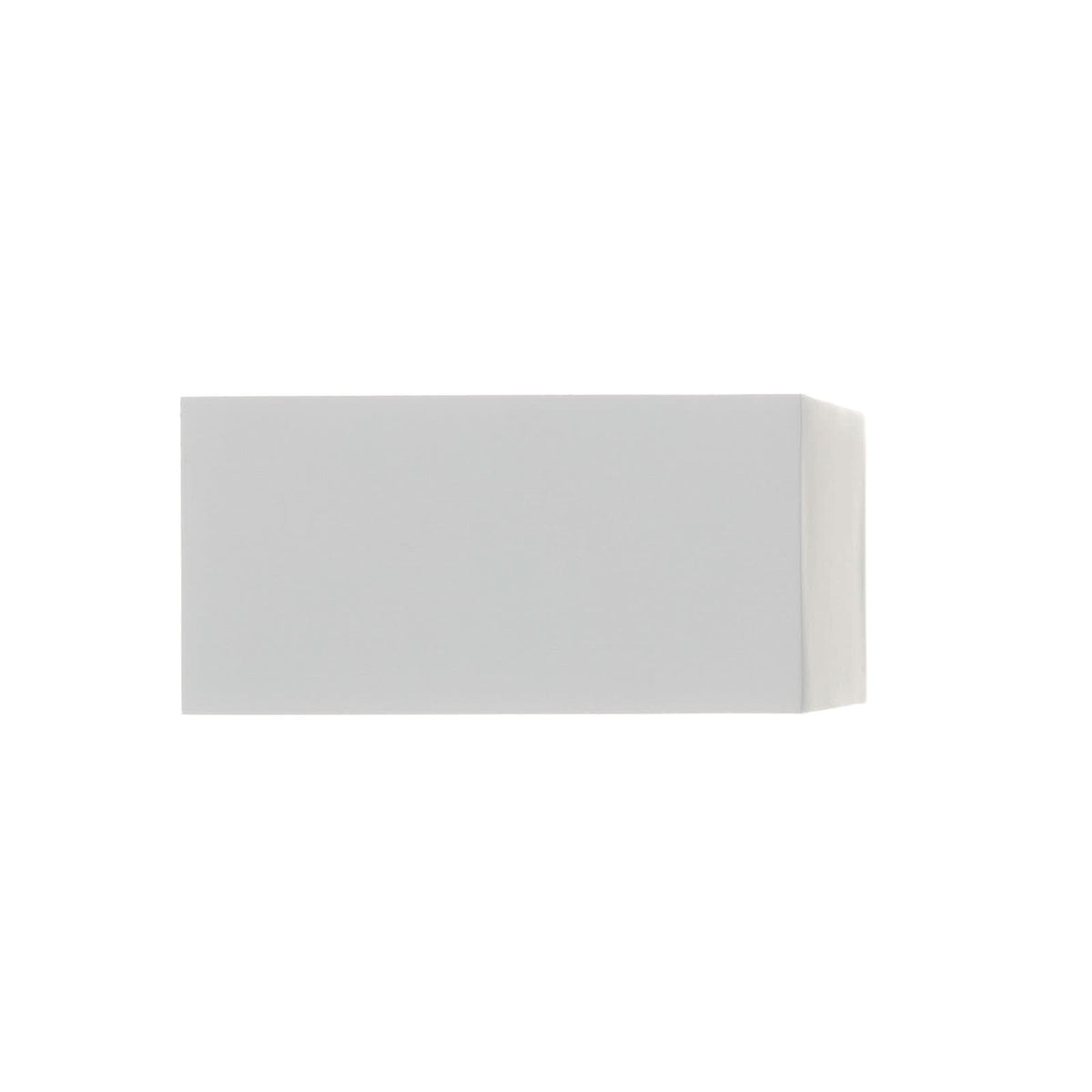 Applique murale LED Box en métal, blanc mat, hauteur 5 cm, IP44
