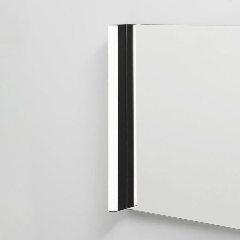 Applique murale LED Slat en aluminium, noir, hauteur 60 cm, IP44