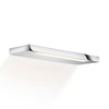 Applique murale LED Slim 34 N en aluminium, chromé et blanc mat, hauteur 2 cm, IP44