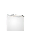 Applique murale LED Slim 1 en métal, chromé, hauteur 2 cm, IP44