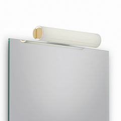 Applique murale LED Ray en laiton, doré mat, hauteur 47 cm