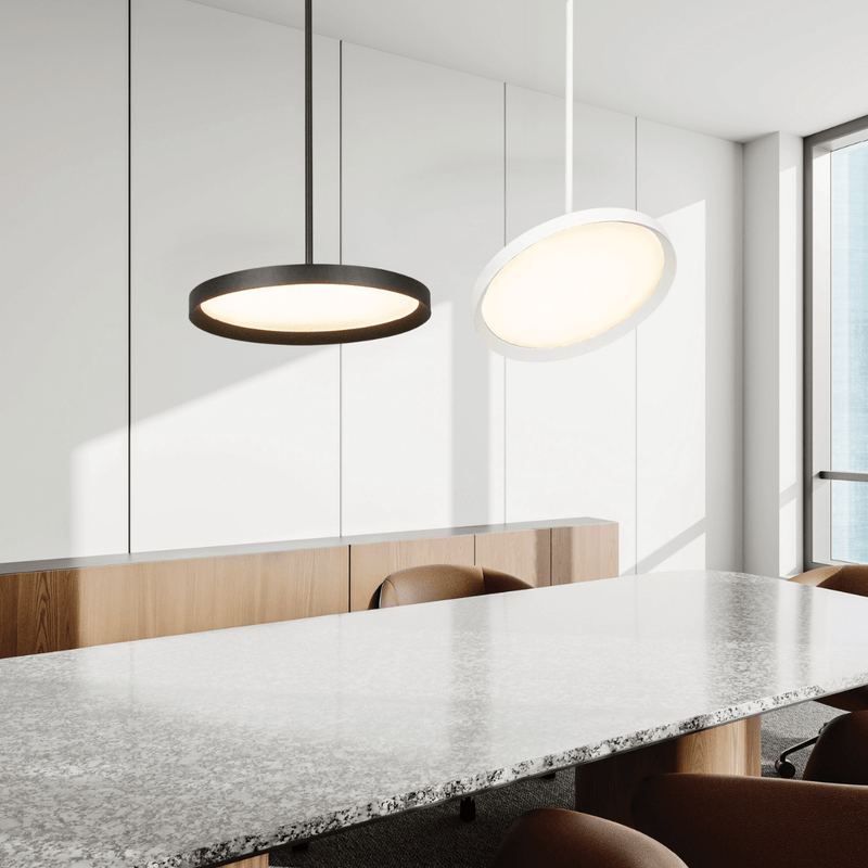Suspension ZAMBELIS 36W 2700K-4000K LED DALI DESIGN Noir Sable 25210