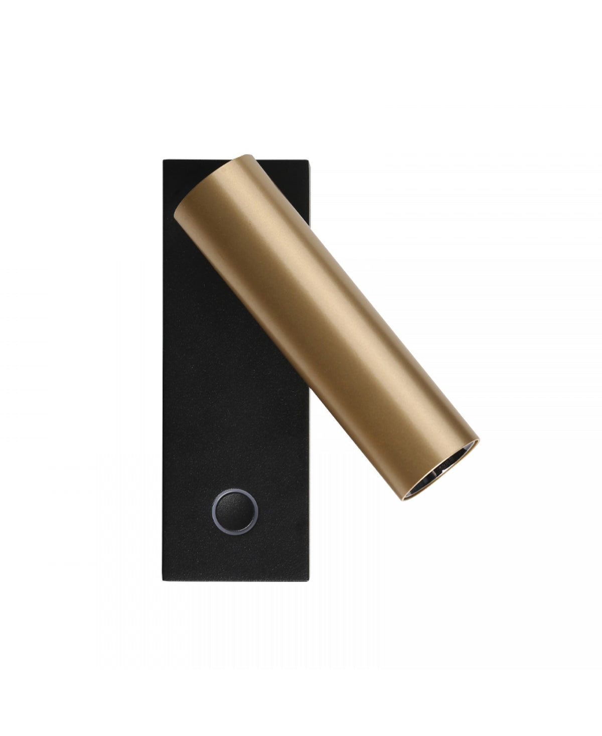 Applique Murale Orientable ZAMBELIS Lecture Tactile 3W avec Port USBDimmable DESIGN Or et Noir Sable 25282