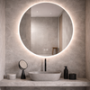 Miroir LED ZAMBELIS 19W IP44 DESIGN Blanc Mat 25390