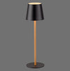 Lampe à poser Euria noire et laiton