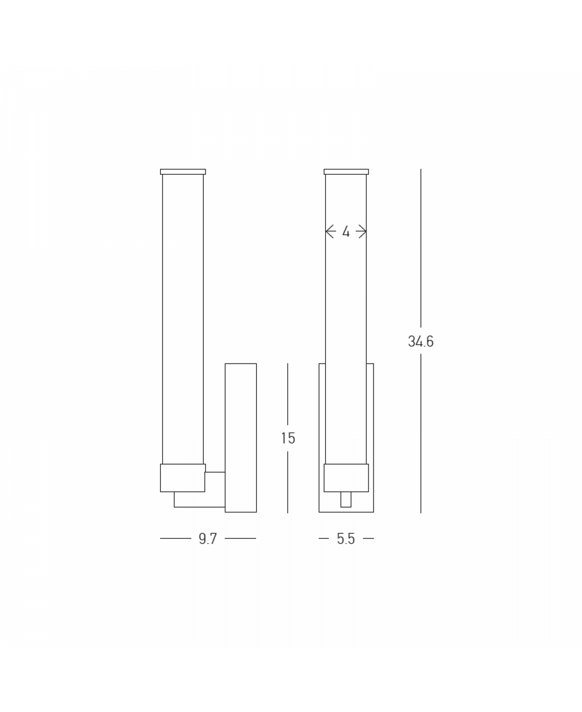 Applique Murale ZAMBELIS 9W Dimmable DESIGN Cafe Brosse 25444