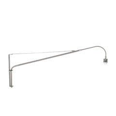 Wandleuchte stahlfarben Elegant Classy 2574ST ohne Lampenschirm mit E27-Fassung