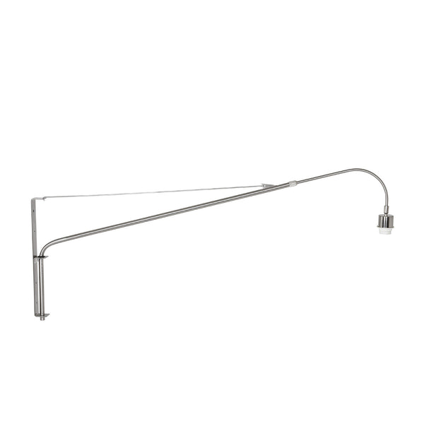Wandleuchte stahlfarben Elegant Classy 2574ST ohne Lampenschirm mit E27-Fassung