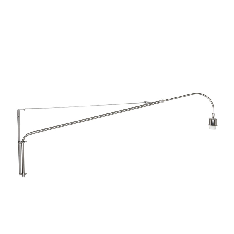 Wandleuchte stahlfarben Elegant Classy 2574ST ohne Lampenschirm mit E27-Fassung