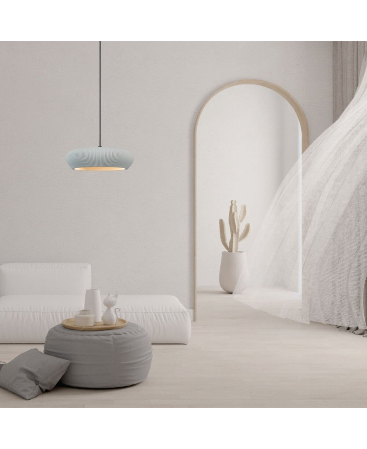 Suspension ZAMBELIS D285 2xG9 DESIGN Gris et Noir Sans Source 2592