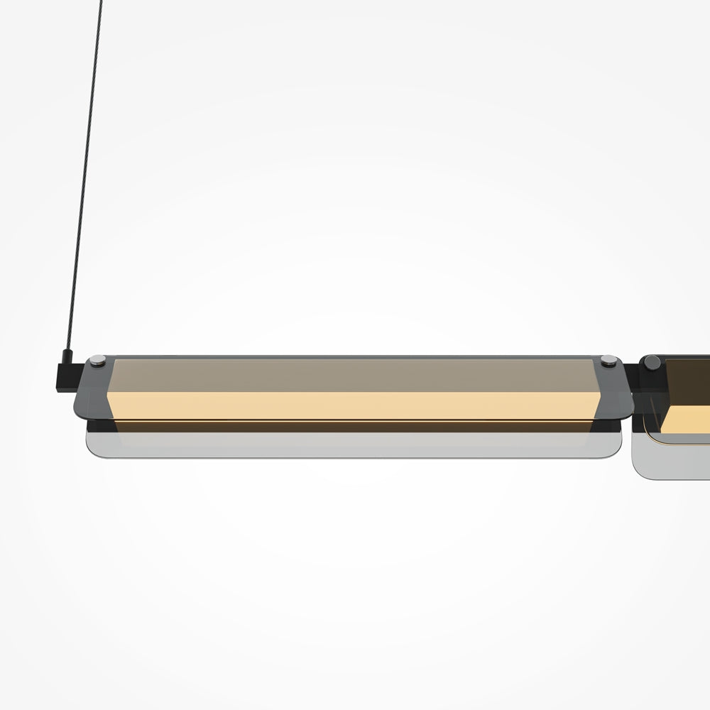 Schwarze Pendelleuchte Flat