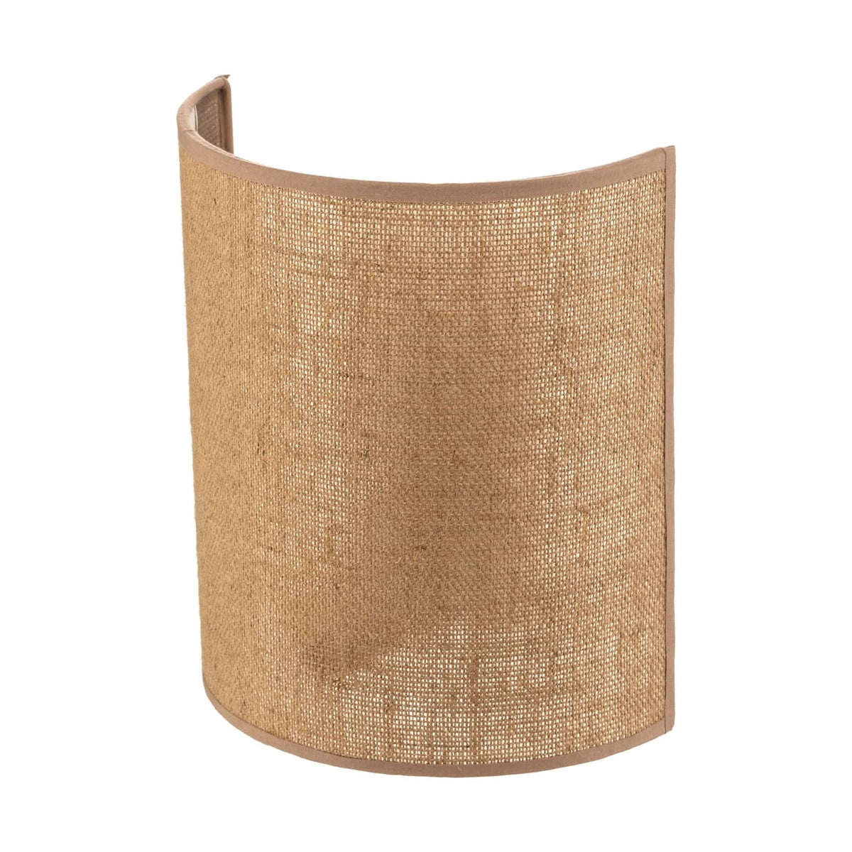 Applique murale en tissu, marron, hauteur 24 cm