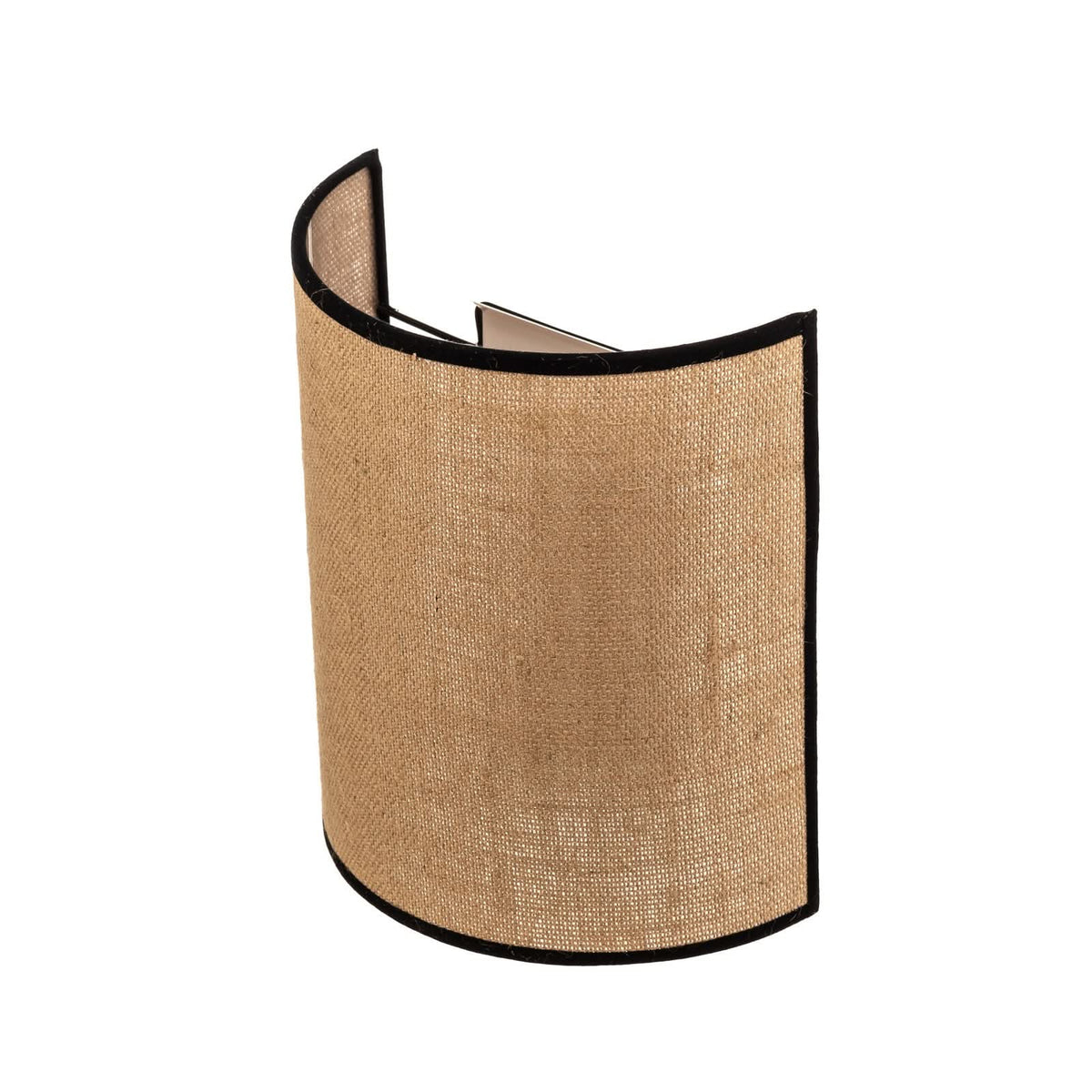 Applique murale Jute&black en tissu, brun et noir, hauteur 24 cm