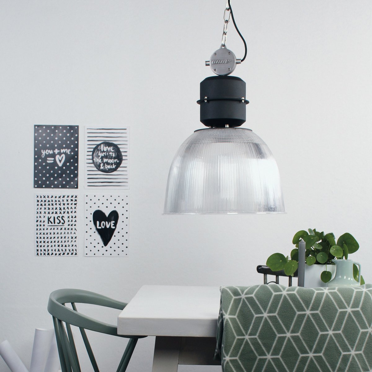 Suspension luminaire Clearvoyant noir