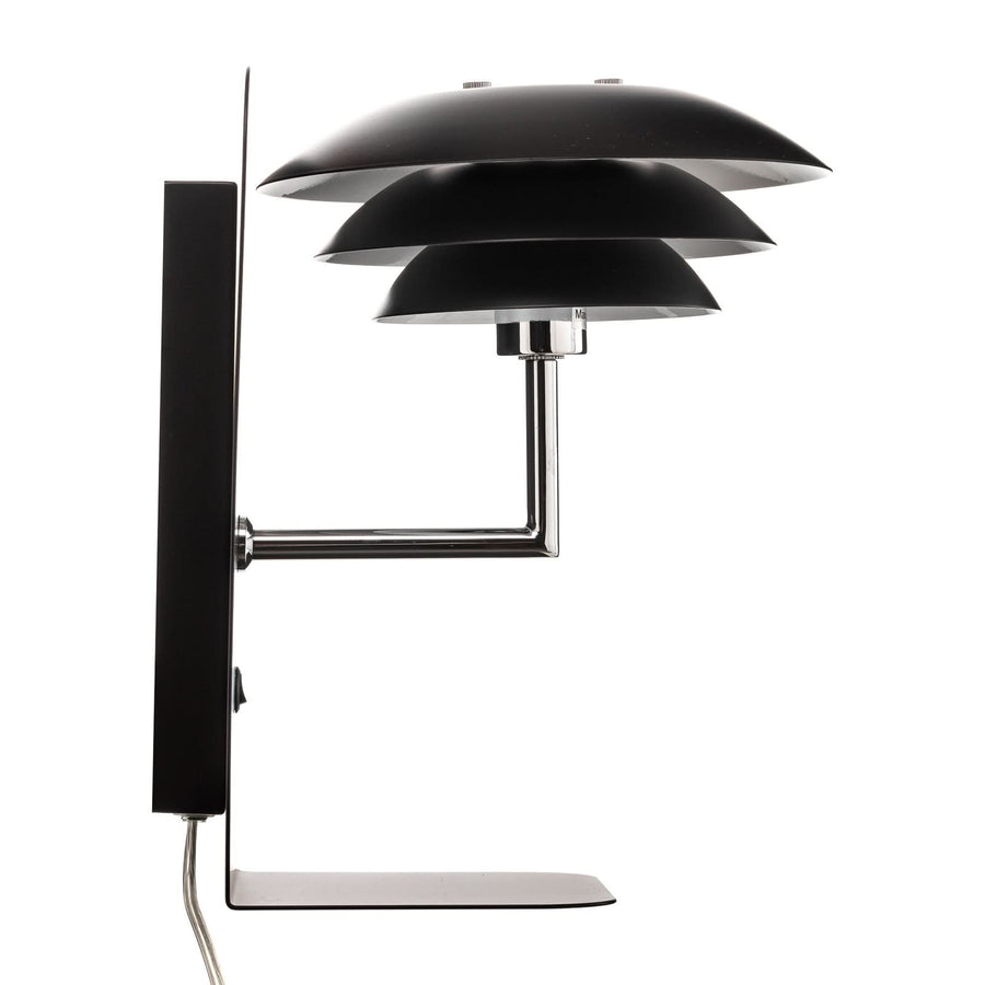 Applique murale DL20 USB Shelf en métal, noir, hauteur 28 cm